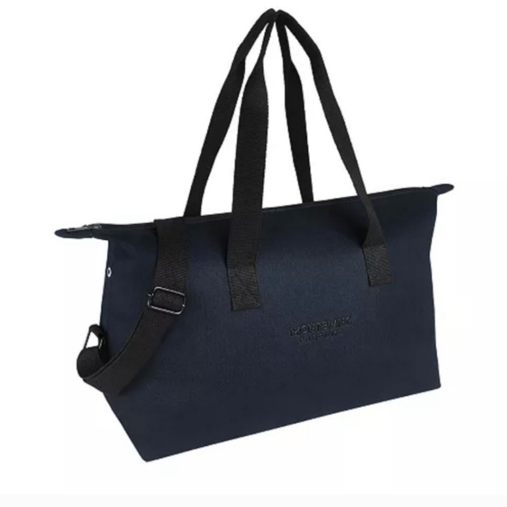 Montblanc Blue Travel Bag with Durable Design